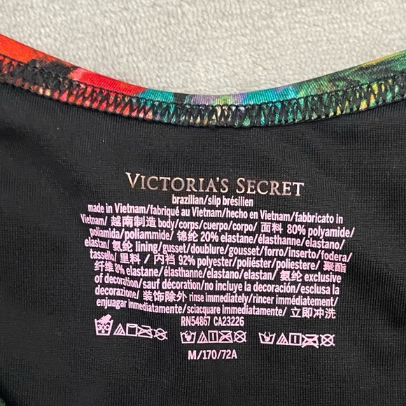 New! Victoria’s Secret shine strap Brazilian bikini bottom tropical 4572 - Picture 5 of 8